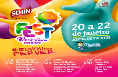 Programação do Fest Verão 2017 Em Aracaju - SE